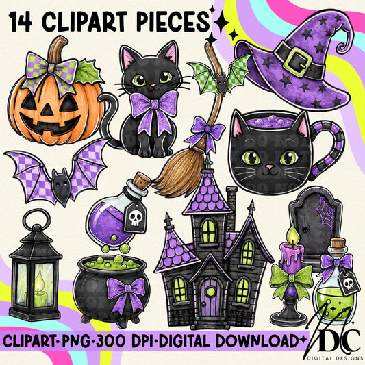 Cute Halloween Digital Clip Art