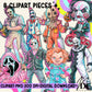 Horror Characters Vol. 2 Digital Clip Art