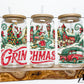 Vintage Grinchmas Holiday 16oz Glass Wrap Digital PNG
