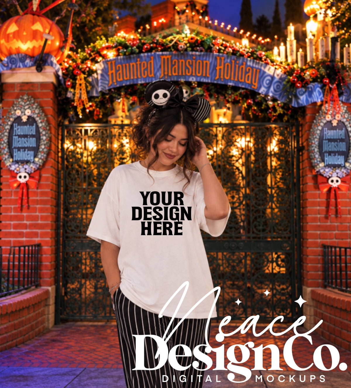 NBC Holiday Theme Park Mockup Bundle Digital Download