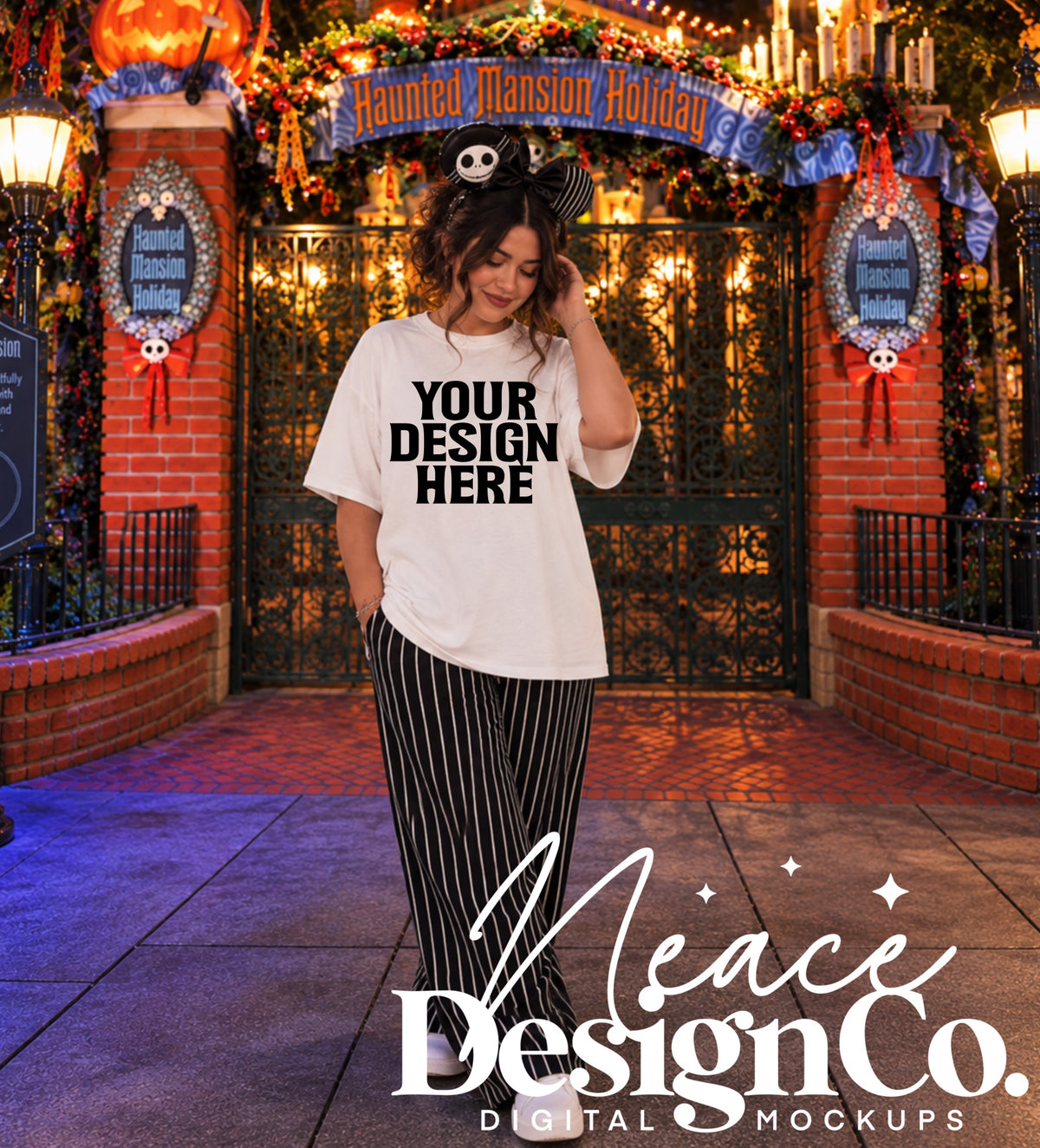 NBC Holiday Theme Park Mockup Bundle Digital Download