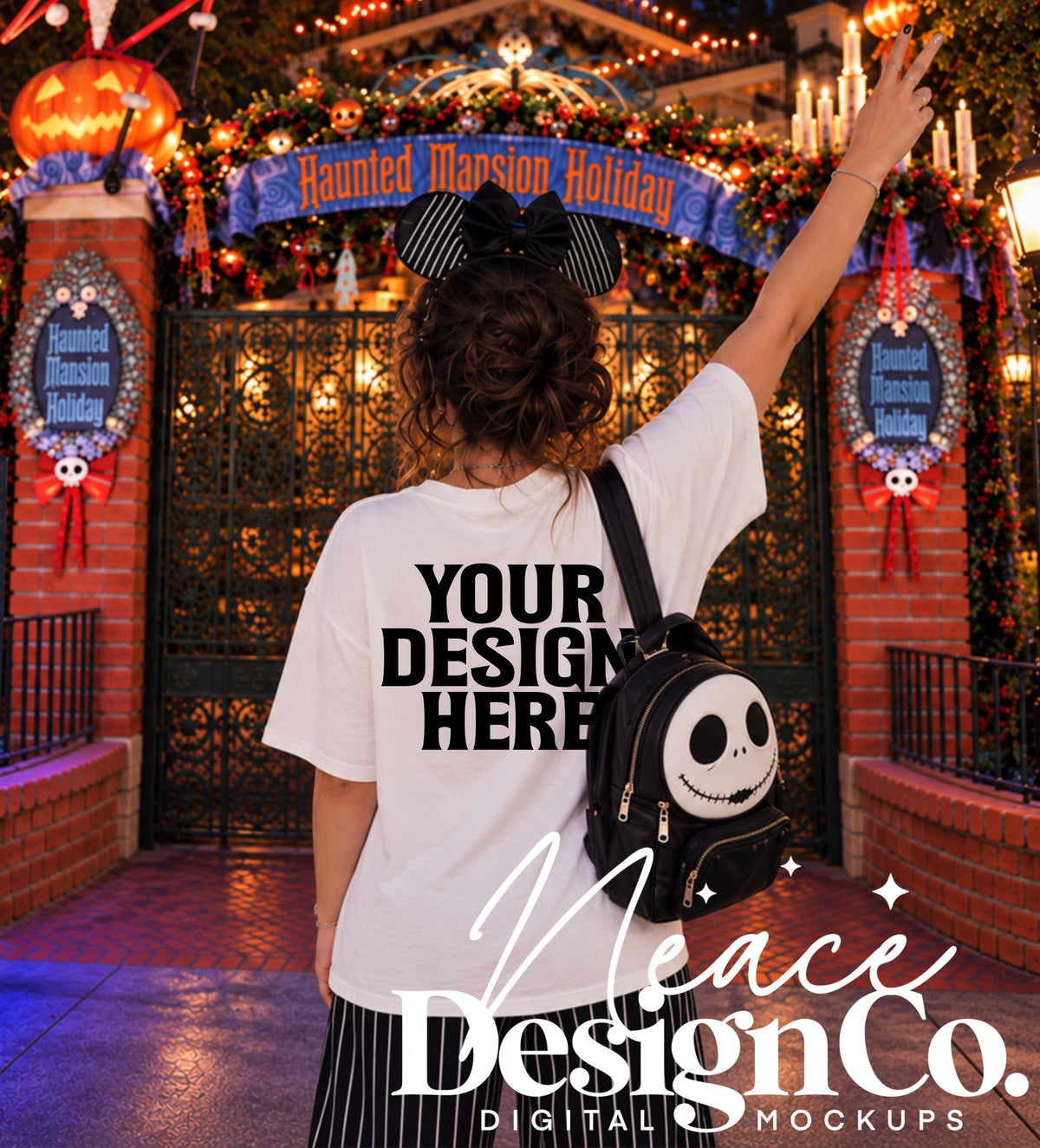 NBC Holiday Theme Park Mockup Bundle Digital Download