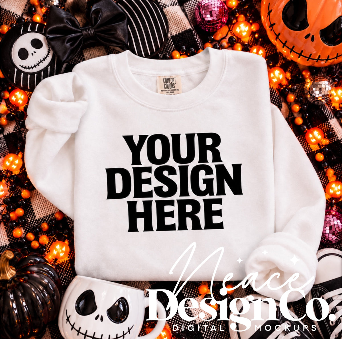 NBC Holiday Theme Park Mockup Bundle Digital Download