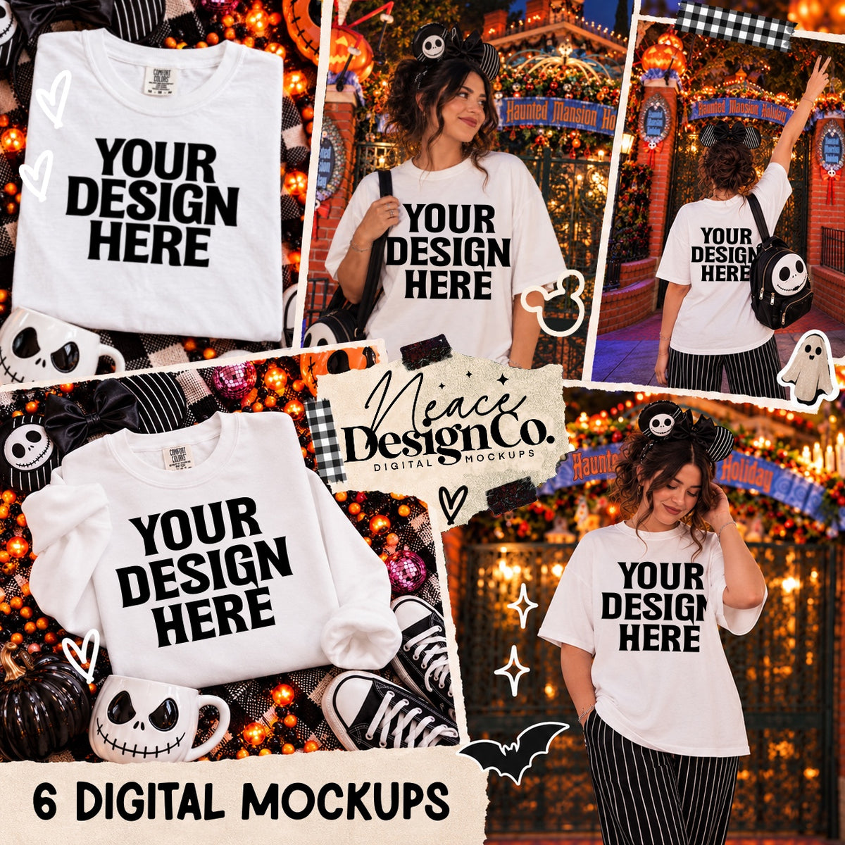 NBC Holiday Theme Park Mockup Bundle Digital Download