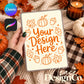 Fall Kindle Insert Mockup Digital Download