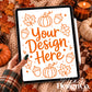 Fall iPad Digital Mockup Digital Download