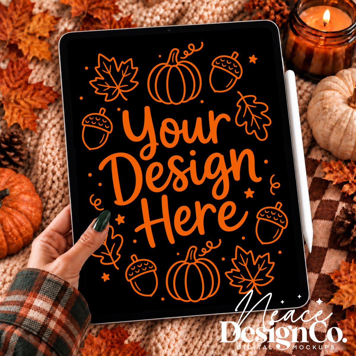 Fall iPad Digital Mockup Digital Download