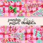 Bright Retro Christmas Pennants Seamless Digital PNG
