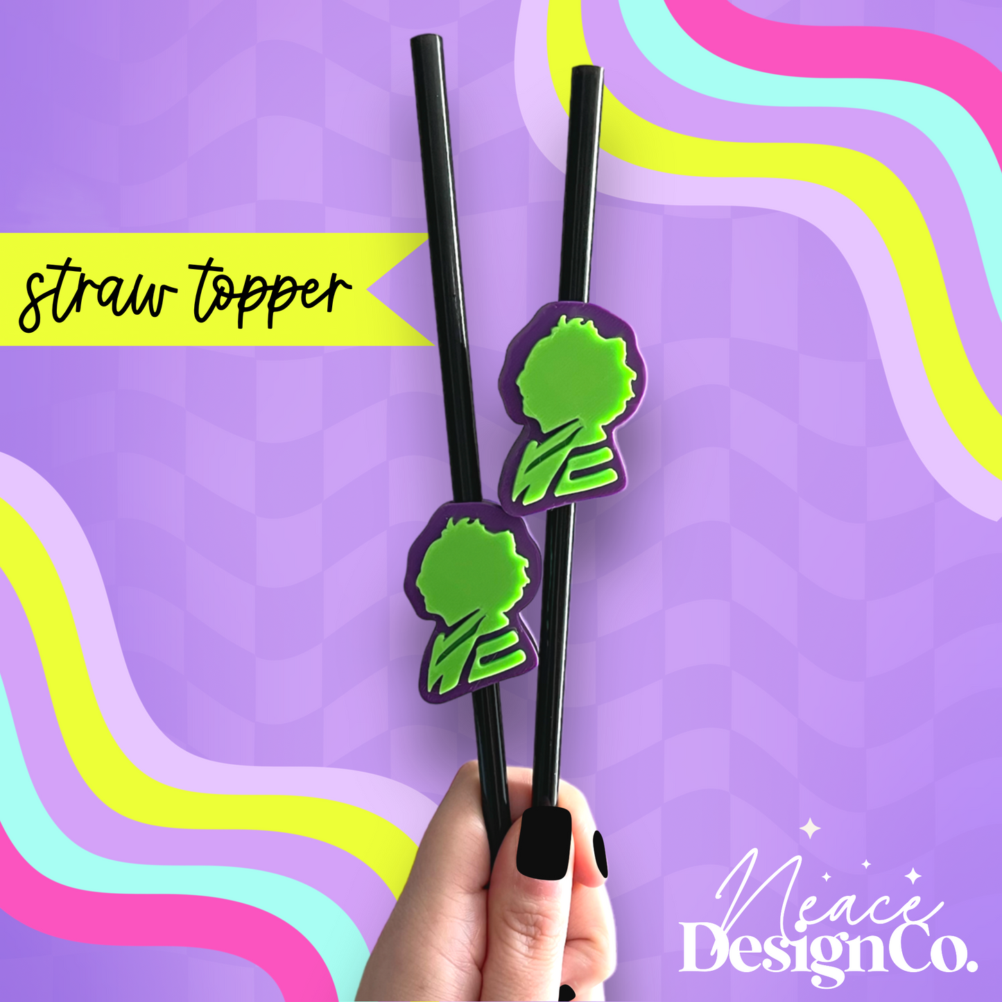Beetlejuice 3D Straw Topper