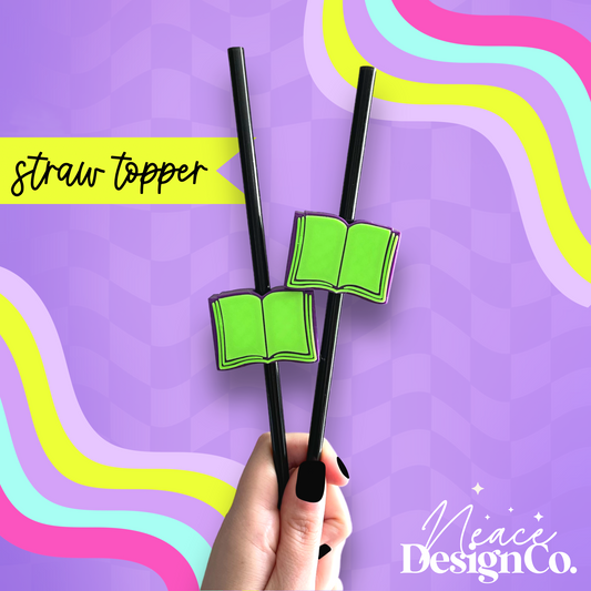 Goosebumps Open Book 3D Straw Topper