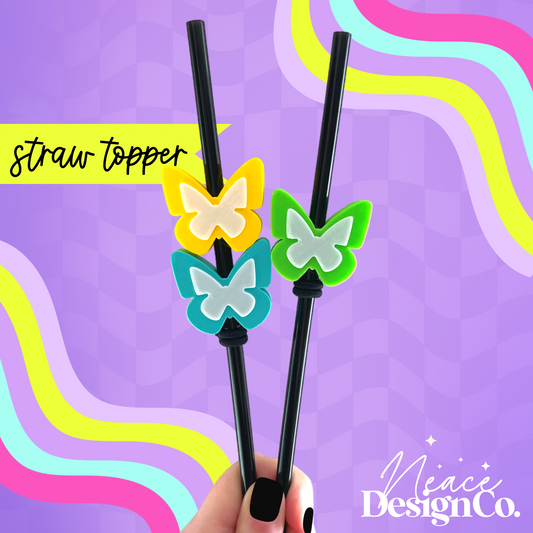 Butterfly 3D Straw Topper