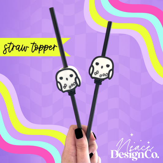 Snowy Owl 3D Straw Topper