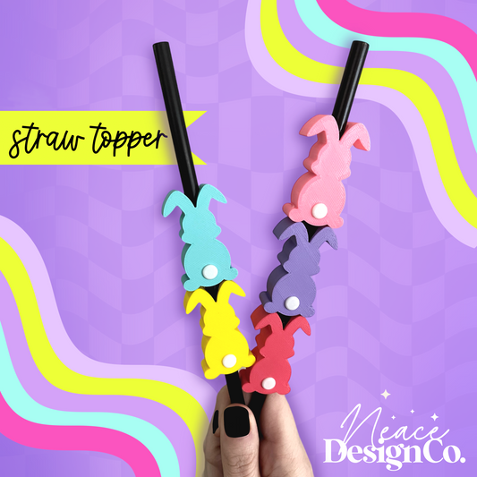 Bunny 3D Straw Topper