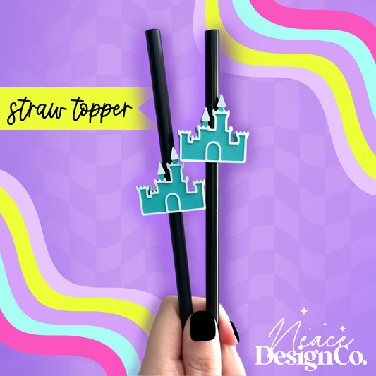 Magic Castle 3D Straw Topper