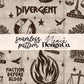 Divergent Brown Seamless Pattern Digital PNG