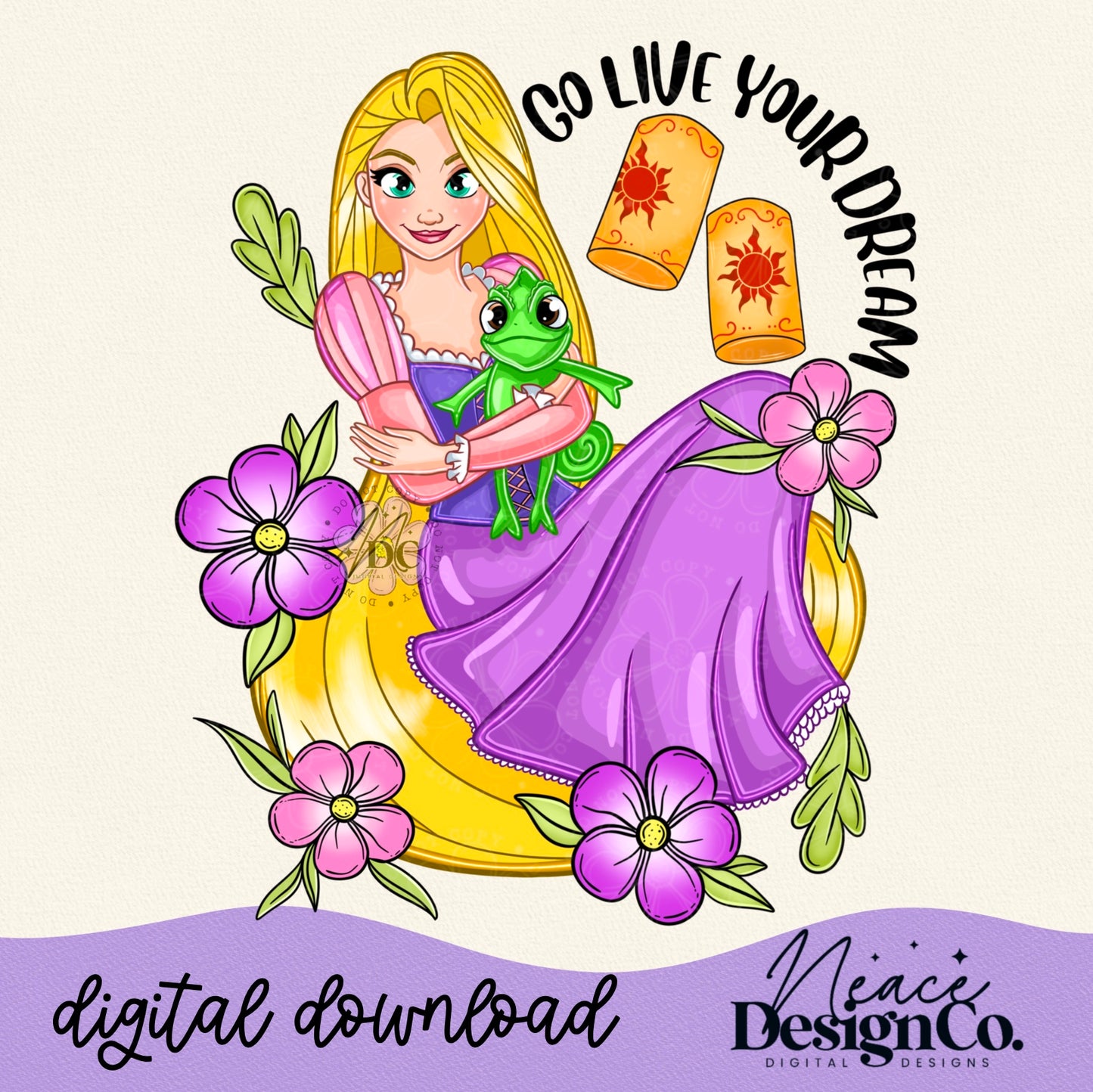 Go Live Your Dream Digital PNG