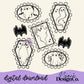 Ghost Stamp Collage Single Color Digital PNG