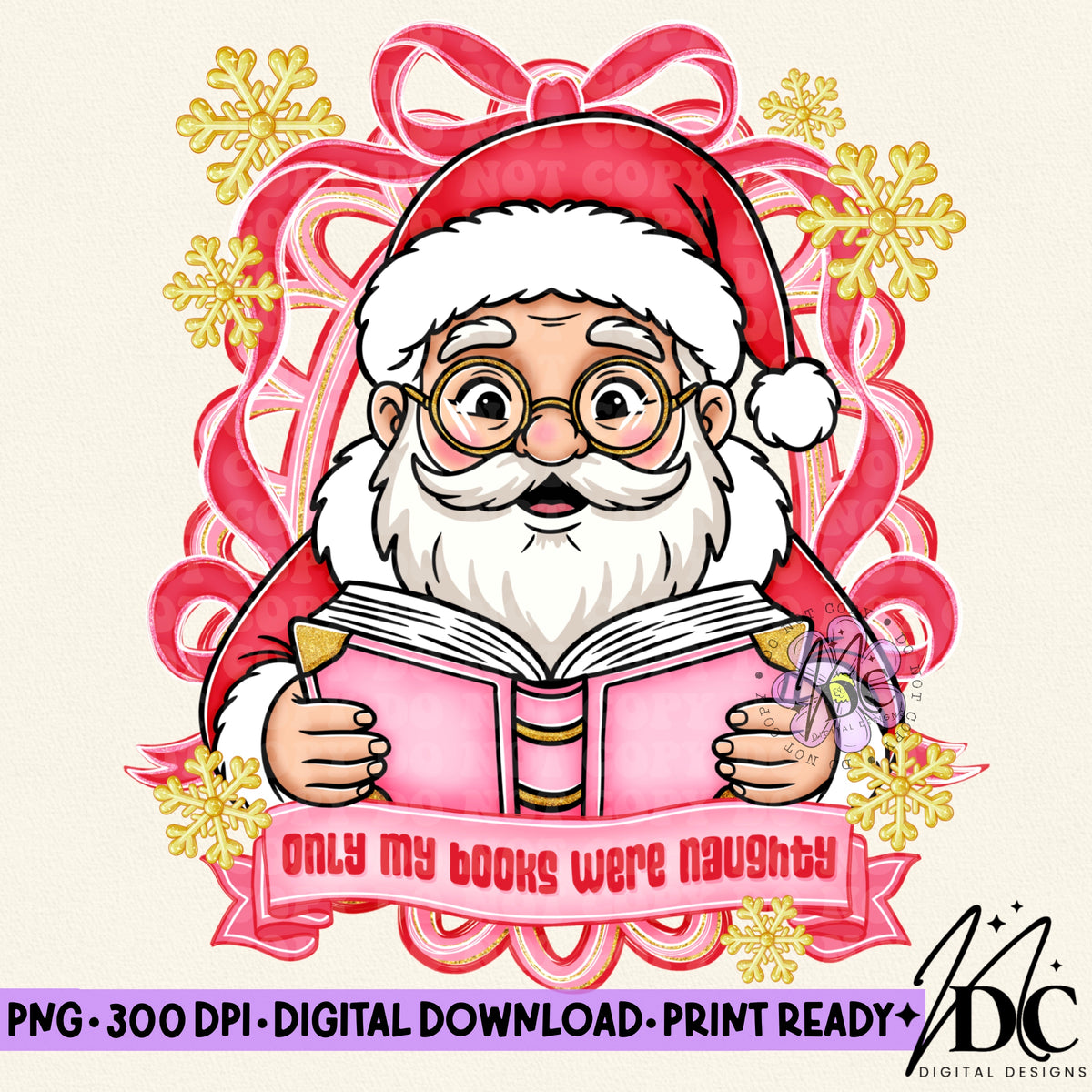 Only my Books were Naughty Digital PNG