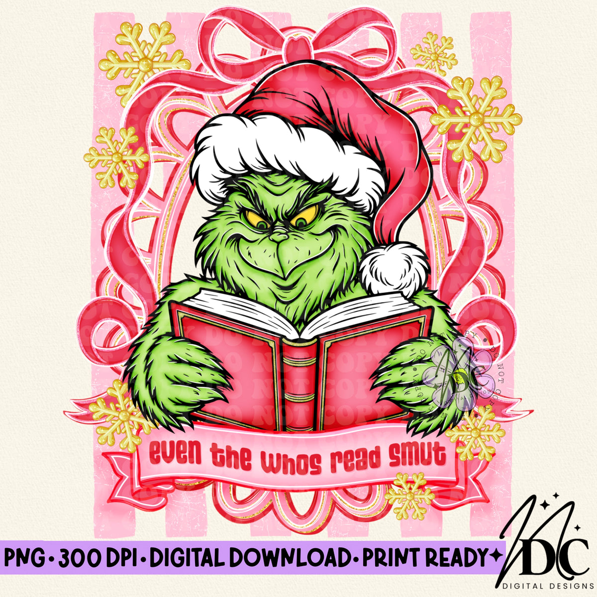 Even the Whos Read Smut Digital PNG