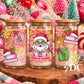Booked for Christmas Glass Can Wrap Digital PNG
