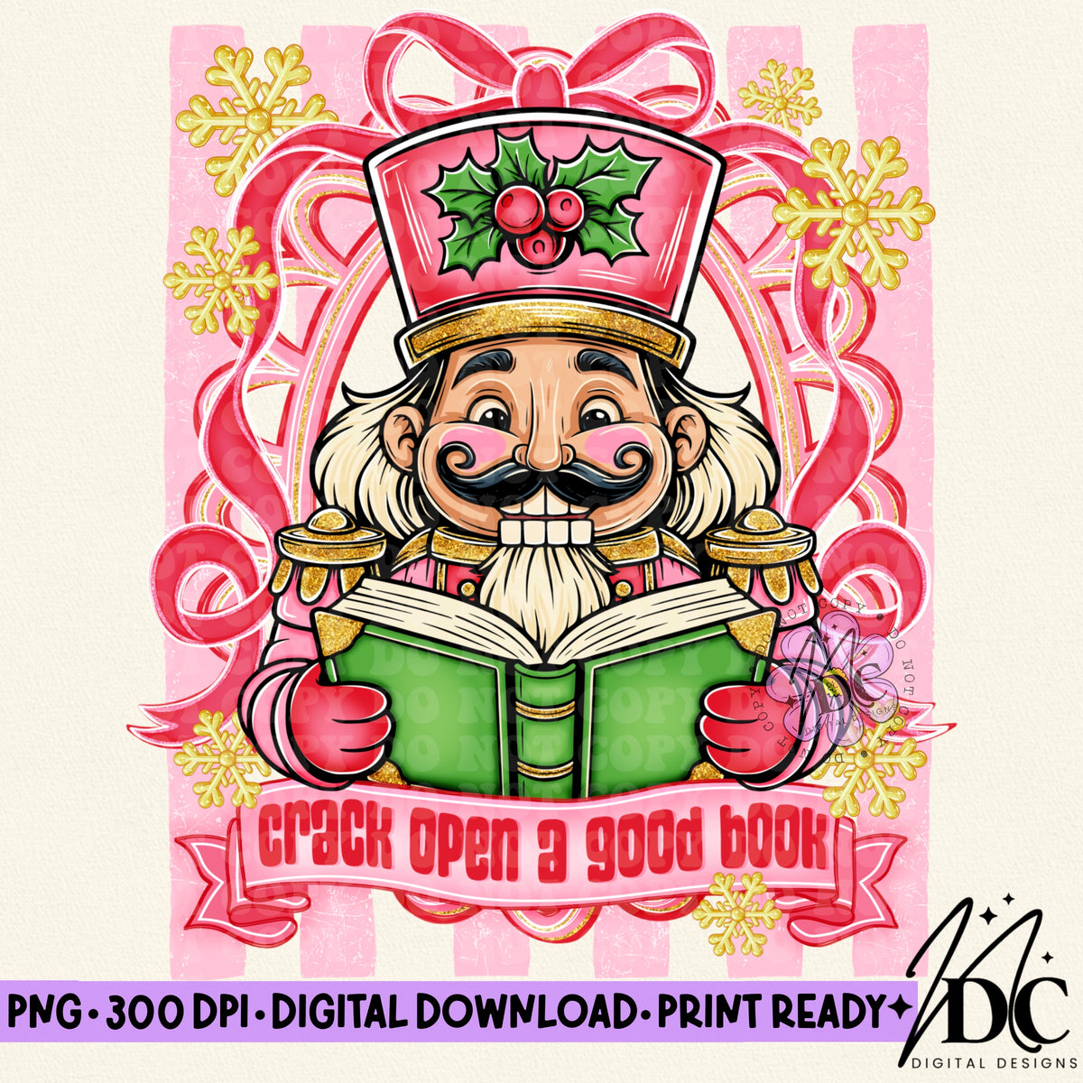 Crack Open a Good Book Digital PNG