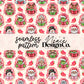 Spicy Christmas Bookish Seamless Digital PNG