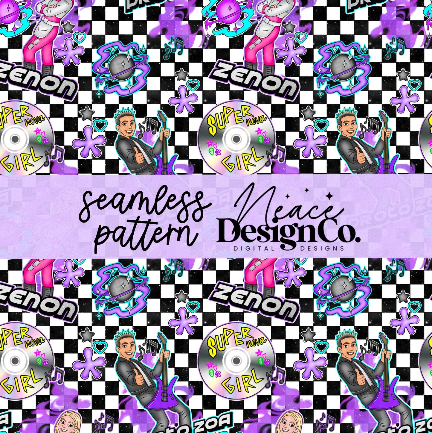 Zenon Seamless Digital PNG