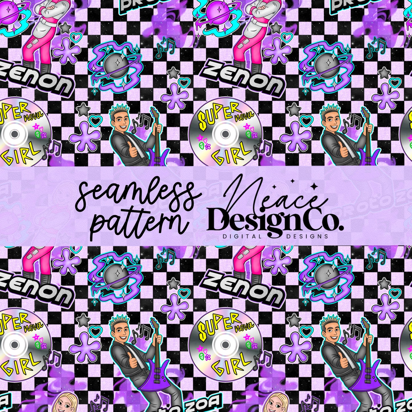 Zenon Seamless Digital PNG