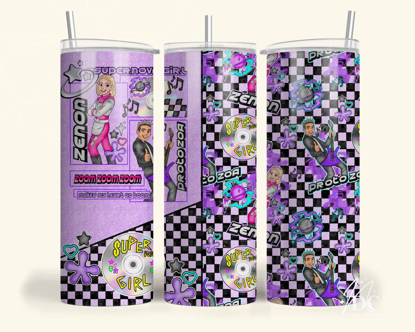 Supernova Girl Tumbler Digital PNG