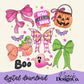 Pink Spooky Halloween Bows Digital PNG