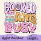 Spooky Booked and Busy Digital PNG