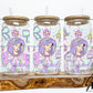 Princess Ariel Bow Collage Glass Can Wrap Digital PNG
