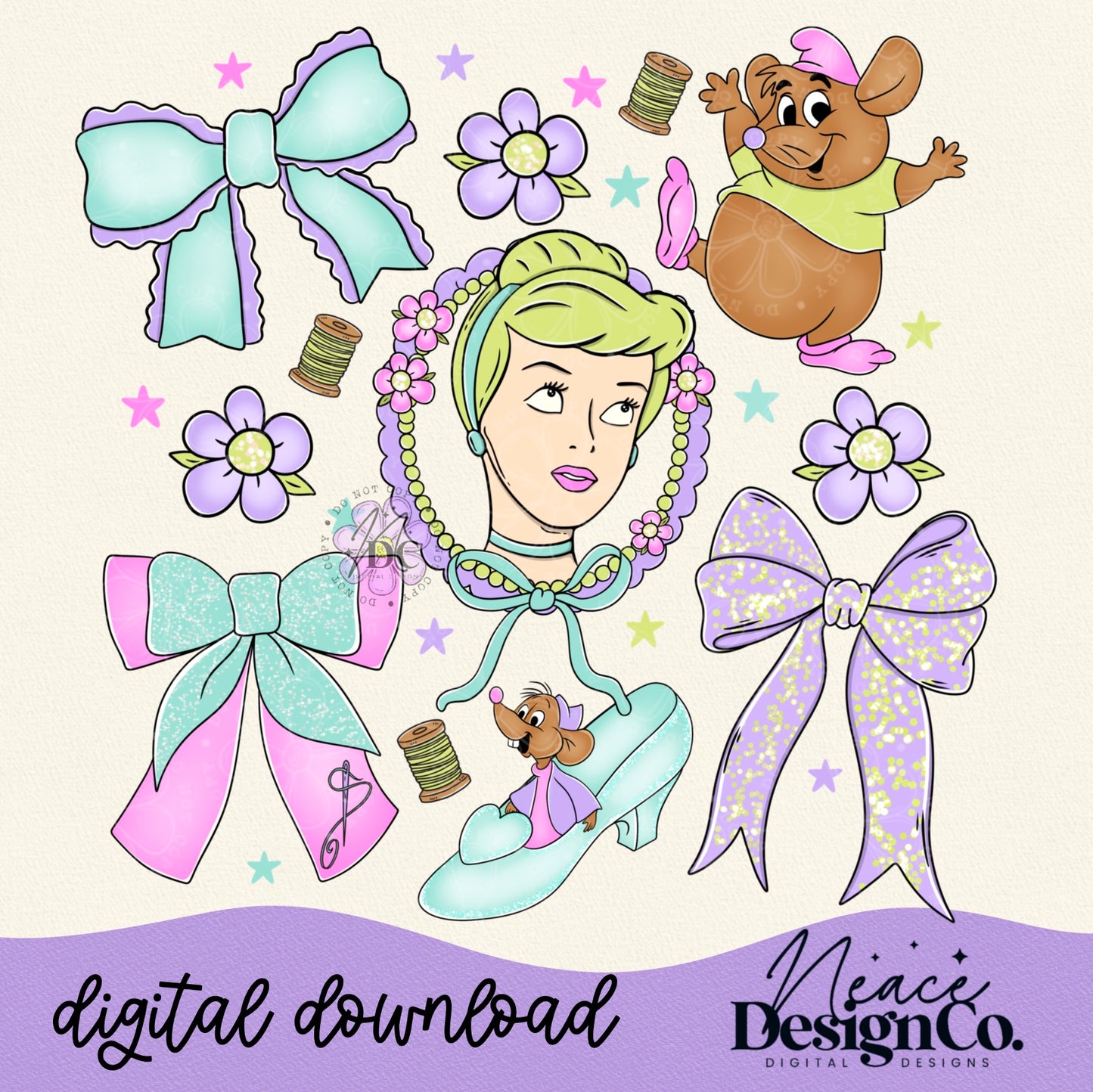 Character Bow Collage Solo Bundle