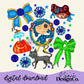 Coraline Bow Collage Digital PNG