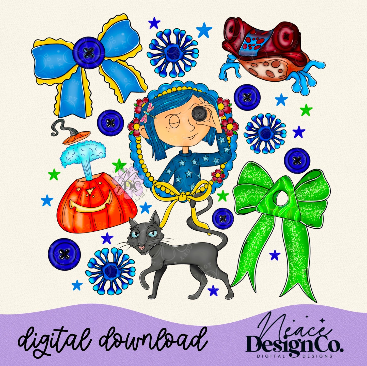 Character Bow Collage Solo Bundle