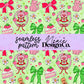 Strawberry Shortcake Bow Collage Seamless (2 Colors) Digital PNG