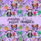 90's Halloween Bow Seamless (2 Colors) Digital PNG