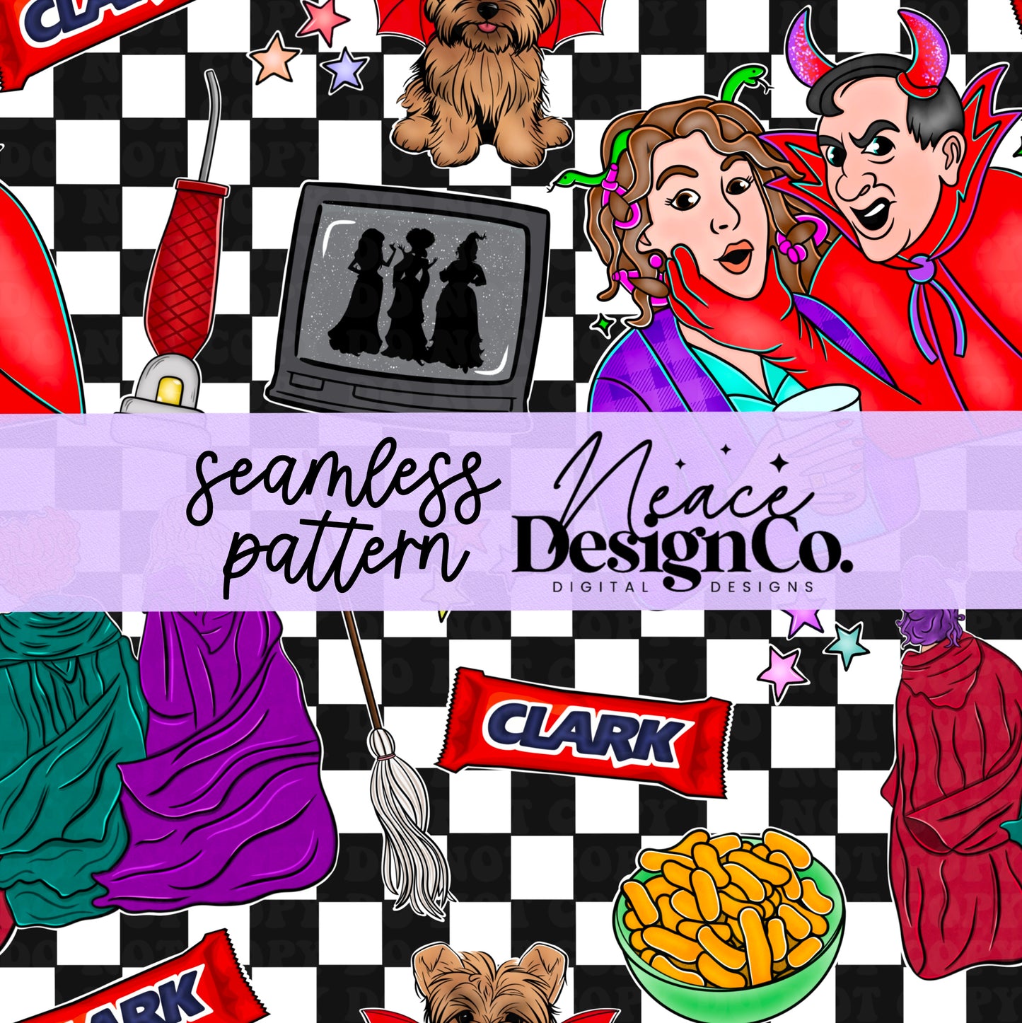 HP You see the Snakes in her Hair Seamless Digital PNG