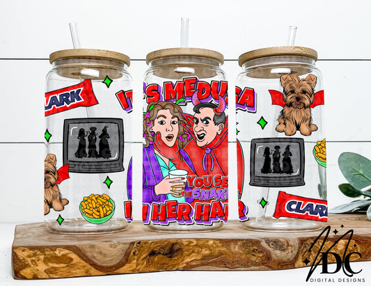 HP You see the Snakes in her Hair Glass Can Wrap Digital PNG