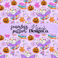 Lizzie Spooky Booked and Busy Seamless Digital PNG