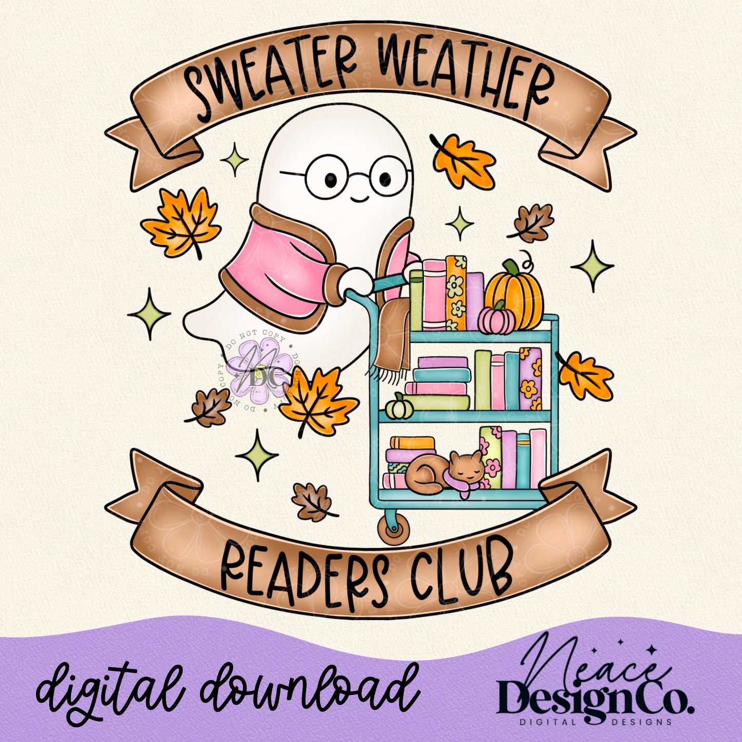 Sweater Weather Readers Club Digital PNG