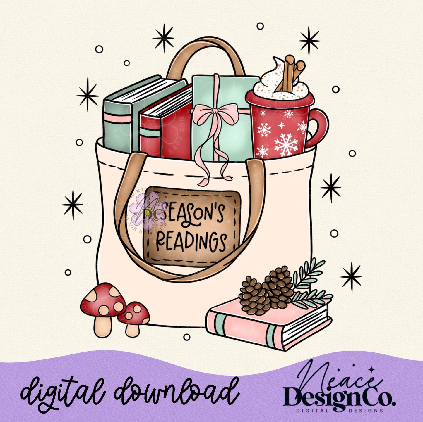 Season's Readings Digital PNG