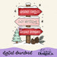 Winter Book Sign Digital PNG