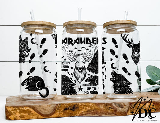 The Marauders Collage Glass Can Wrap Digital PNG