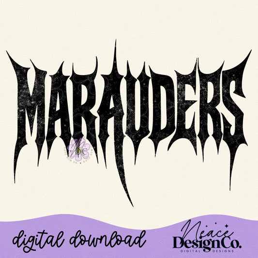 Marauders Single Color Digital PNG
