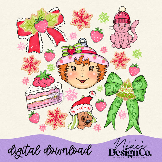 Shortcake Christmas Digital PNG