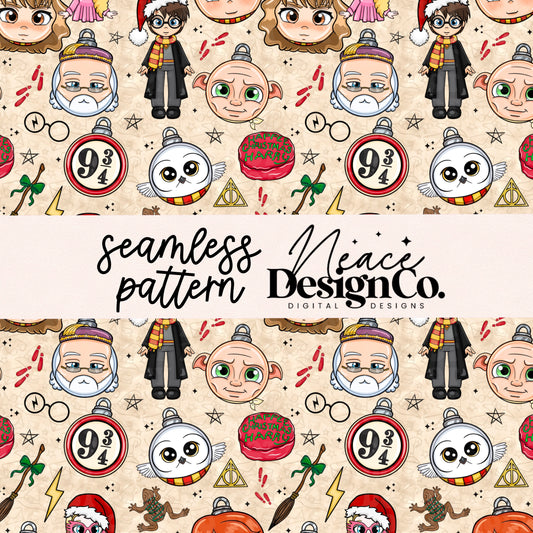 HP Ornament Seamless Digital PNG