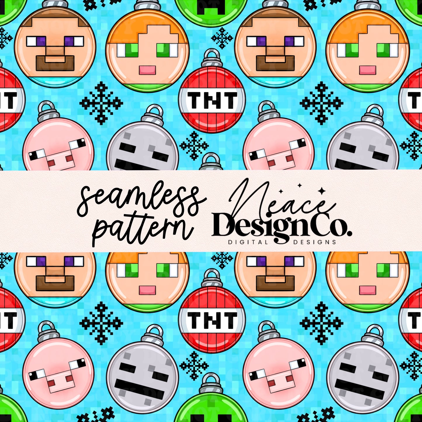 Merry Creepmas Seamless Digital PNG