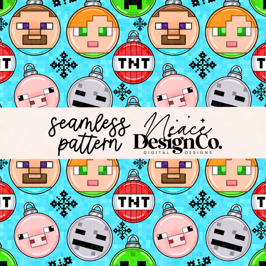 Merry Creepmas Seamless Digital PNG