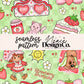 Strawberry Berry Cute Seamless Digital PNG